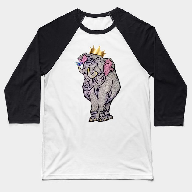 elephant Baseball T-Shirt by GAGO5